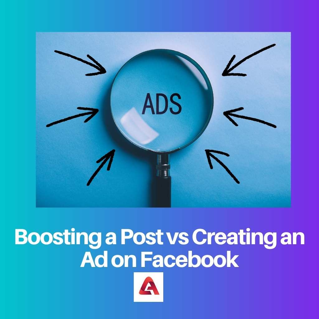 Boosting a Post vs Creating an Ad on Facebook