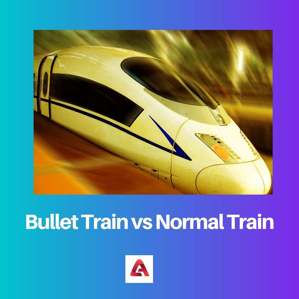 Bullet Train versus normale trein
