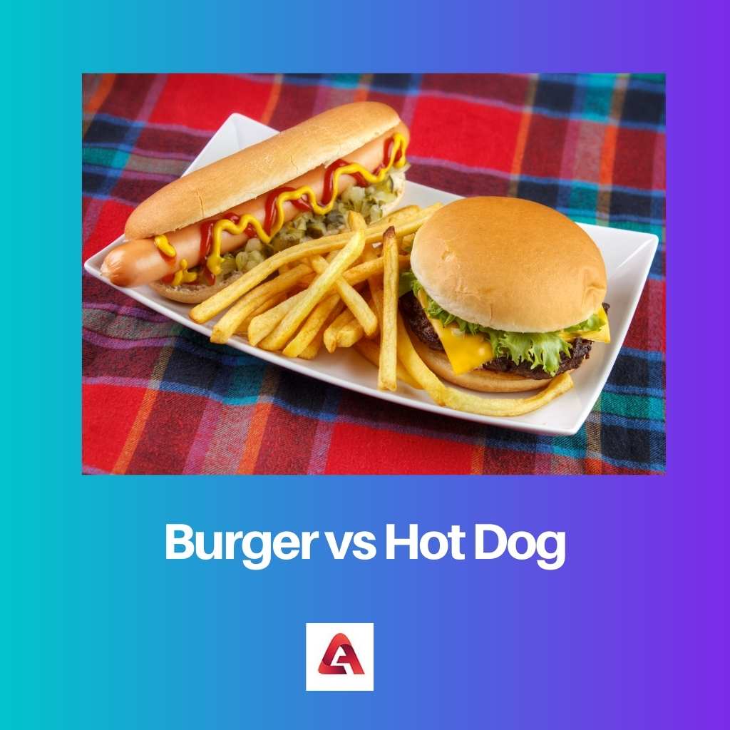 Burger gegen Hotdog