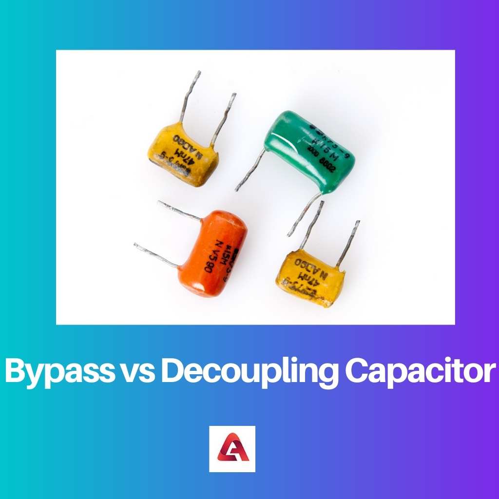 Bypass vs condensador de desacoplamiento