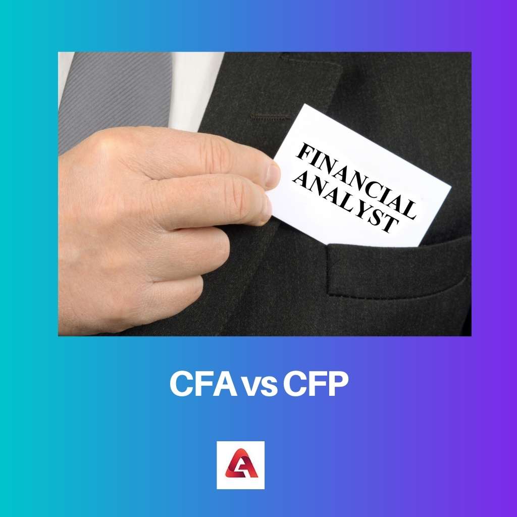 CFA frente a CFP