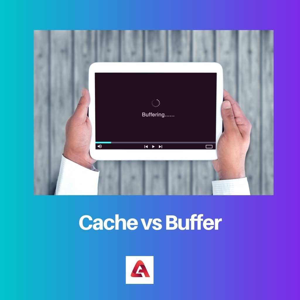 Cache versus buffer