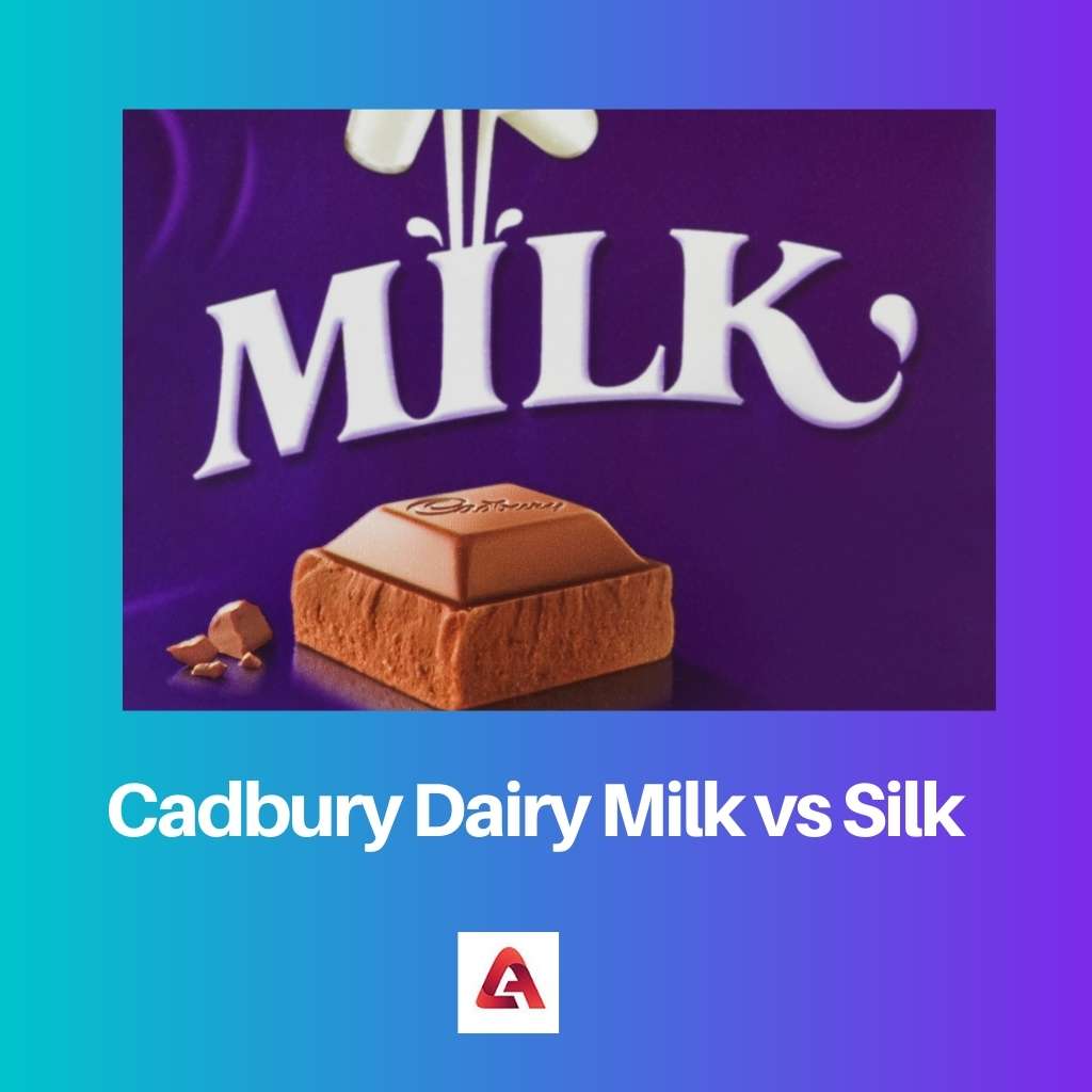 Le lait laitier Cadbury contre la soie
