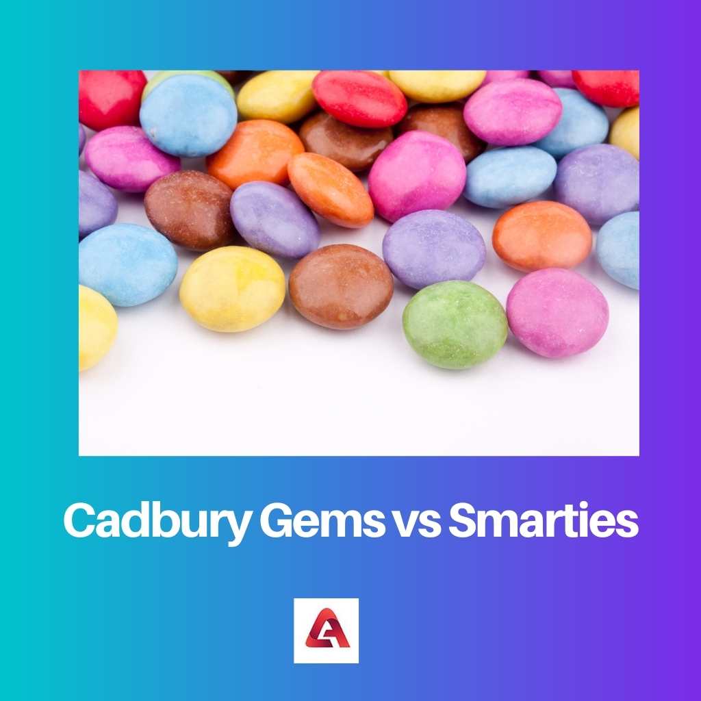 Cadbury Gems contre Smarties