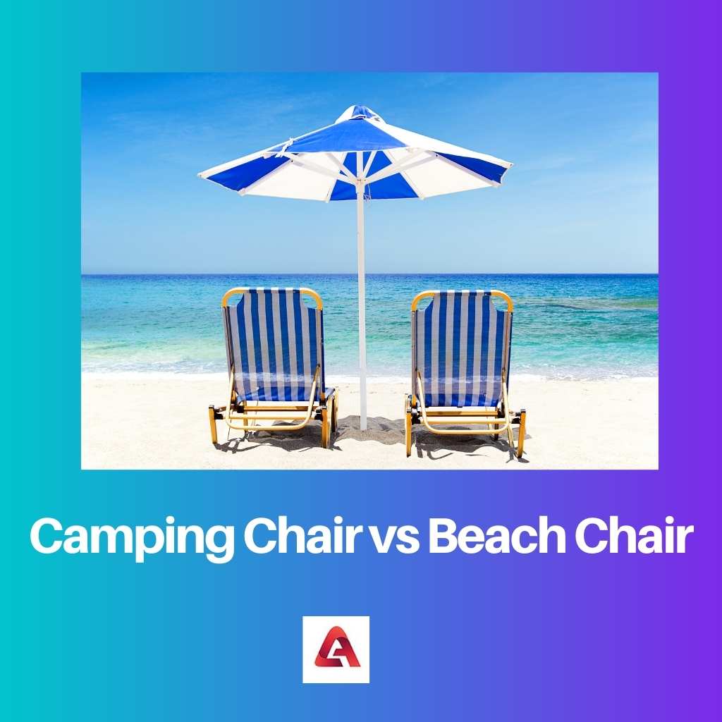 Kempinga krēsls pret pludmales krēslu