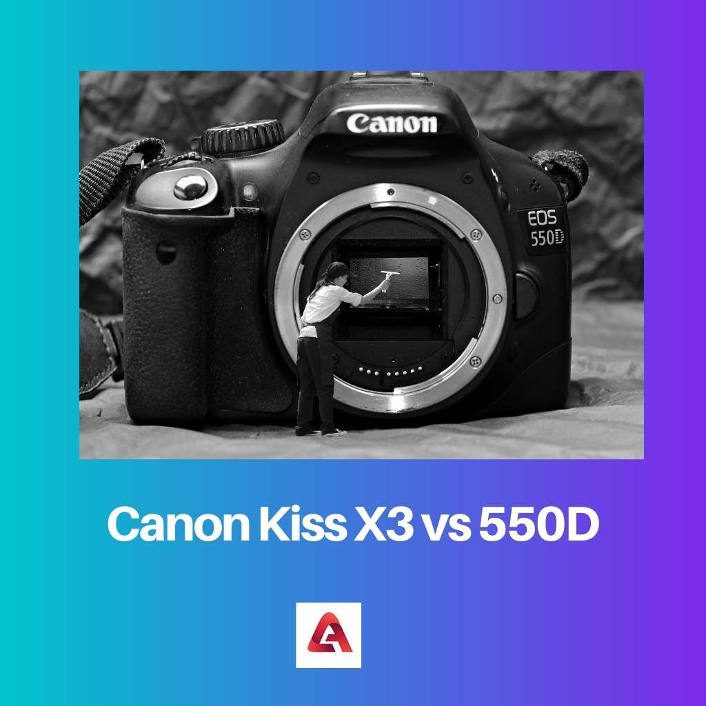 Canon Kiss X3 vs 550D