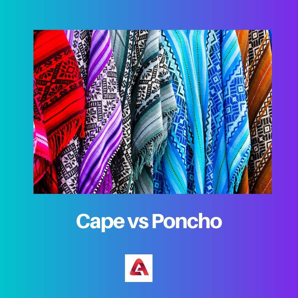 Áo choàng vs Poncho