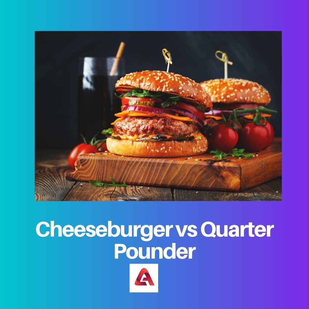 チーズバーガー vs クォーターパウンダー