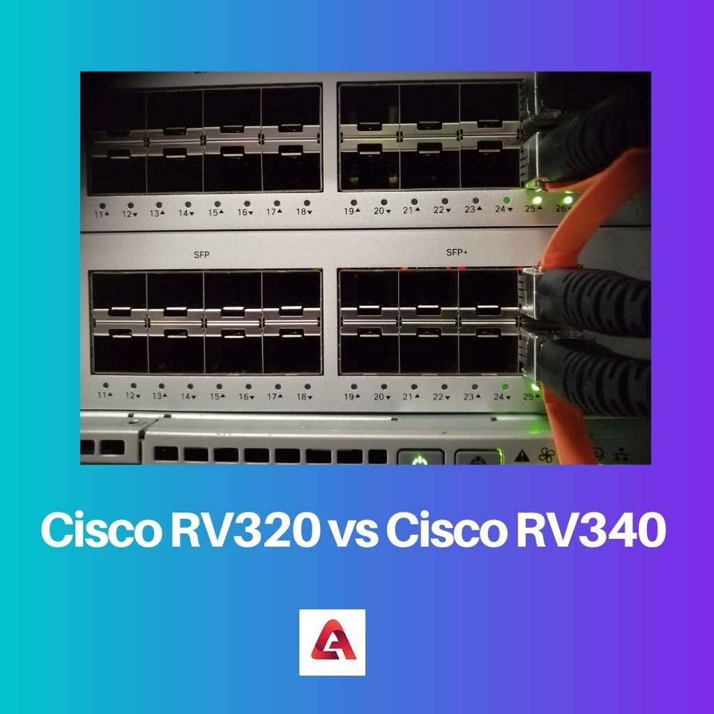 Cisco RV320 rispetto a Cisco RV340