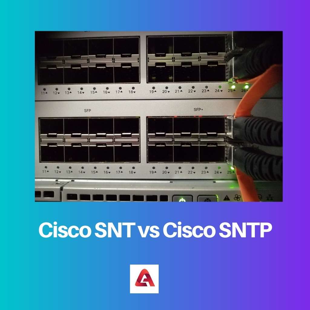 Cisco SNT と Cisco SNTP の比較