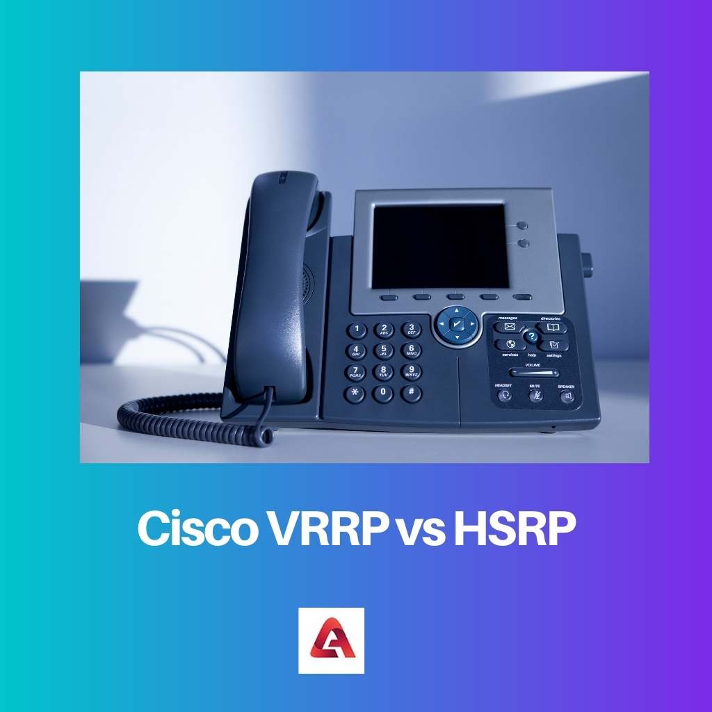 Cisco VRRP versus HSRP