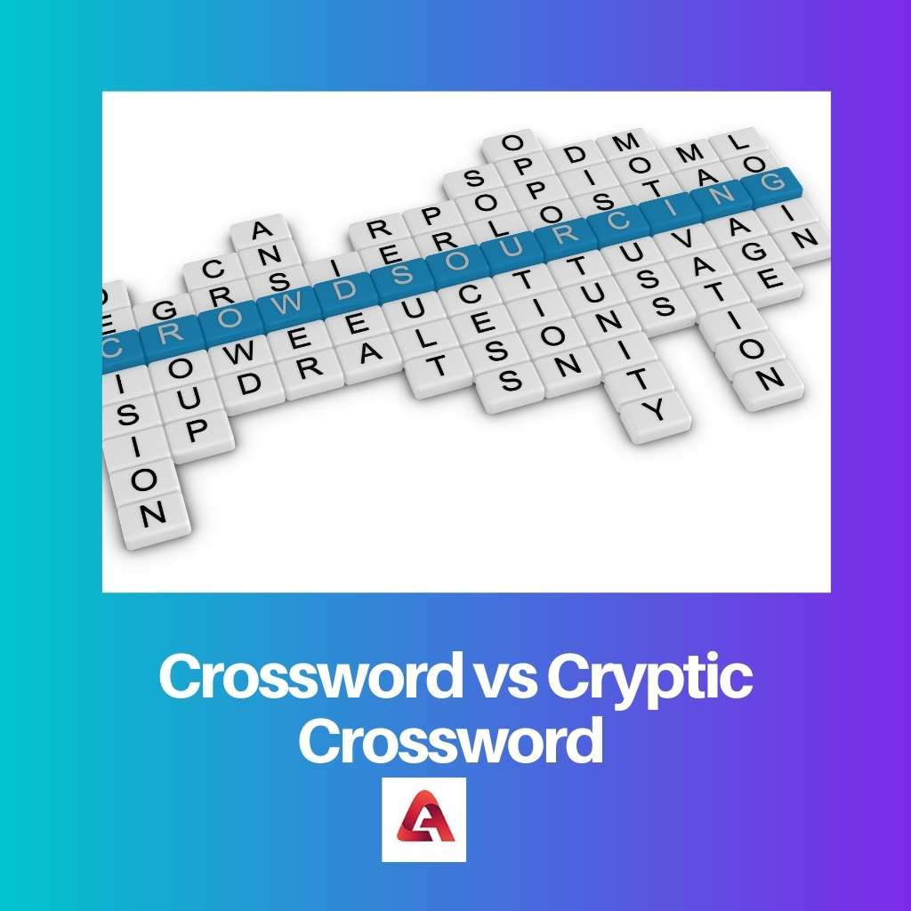 Crossword vs Cryptic Crossword
