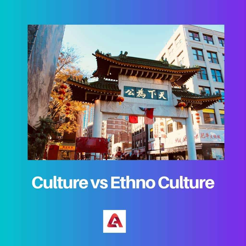 Culture vs Ethno Culture