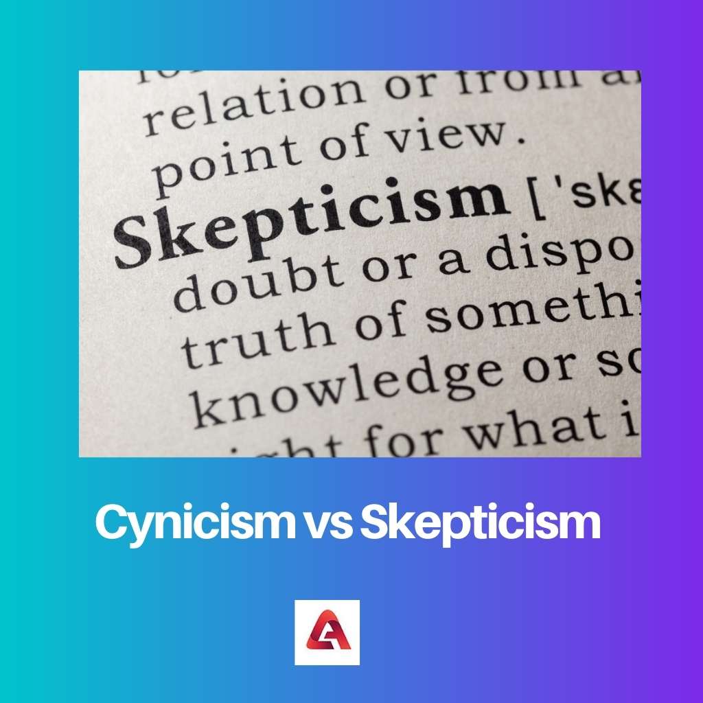 Kyynisyys vs skeptismi