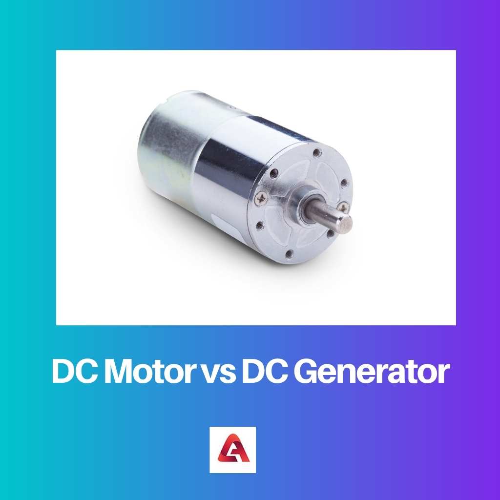 Motor de CC frente a generador de CC