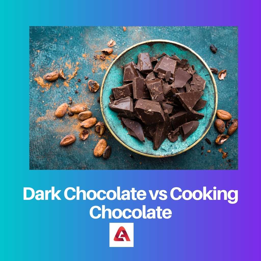 Tumšā šokolāde pret kulinārijas šokolādi