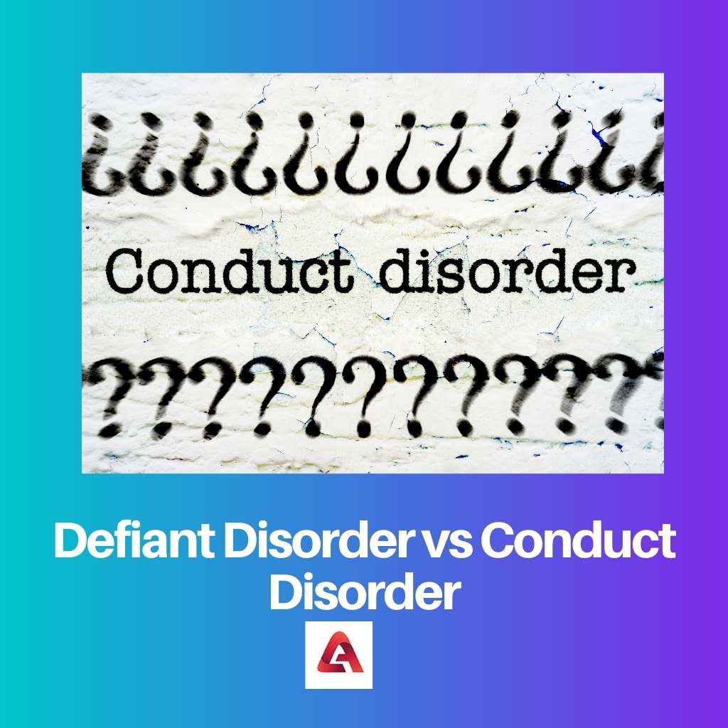Defiant Disorder vs Conduct Disorder