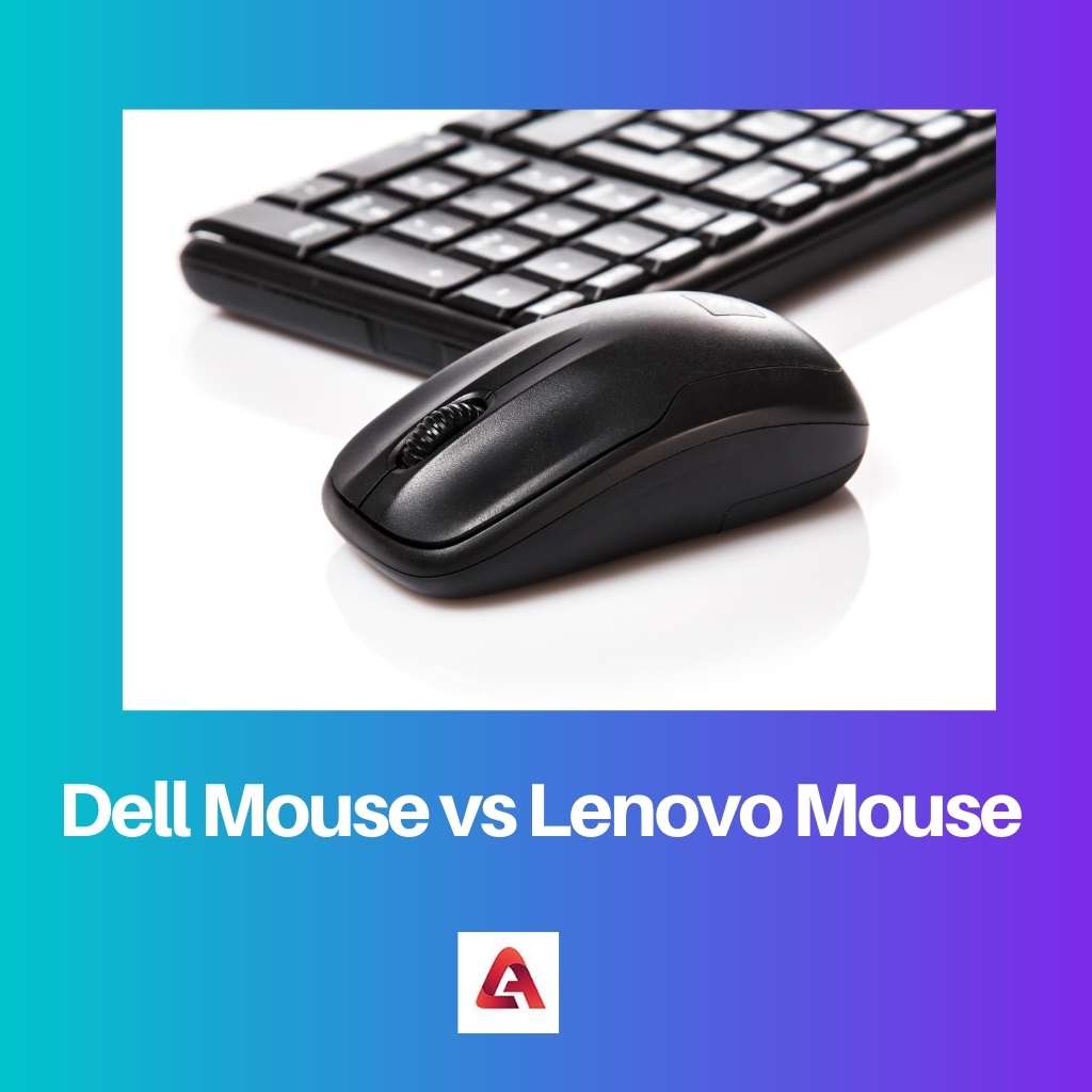 Dell-muis versus Lenovo-muis