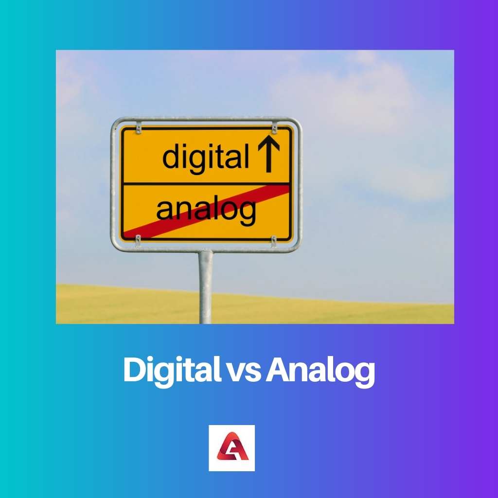 Digital vs analógico