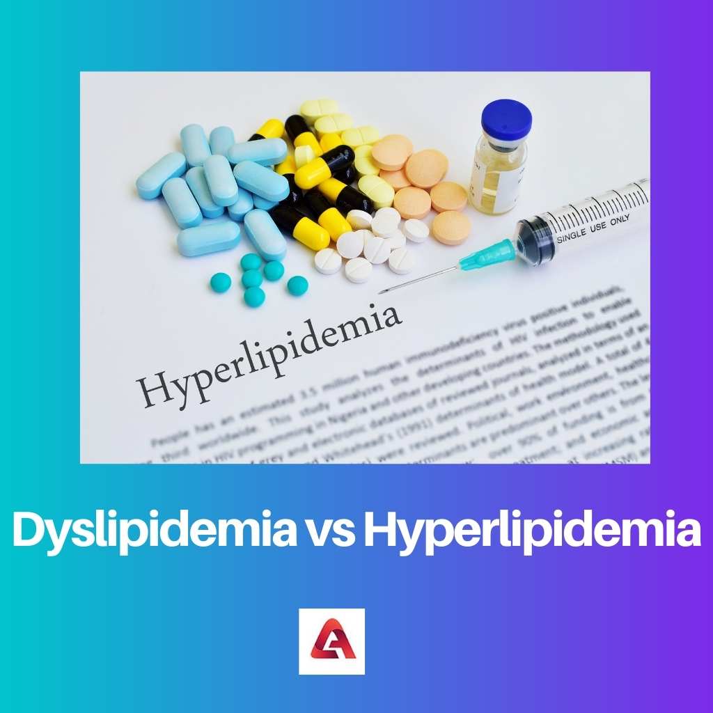 Dyslipidémie vs hyperlipidémie