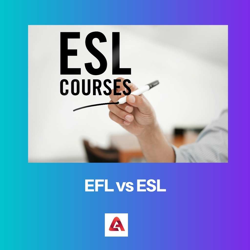 EFL versus ESL