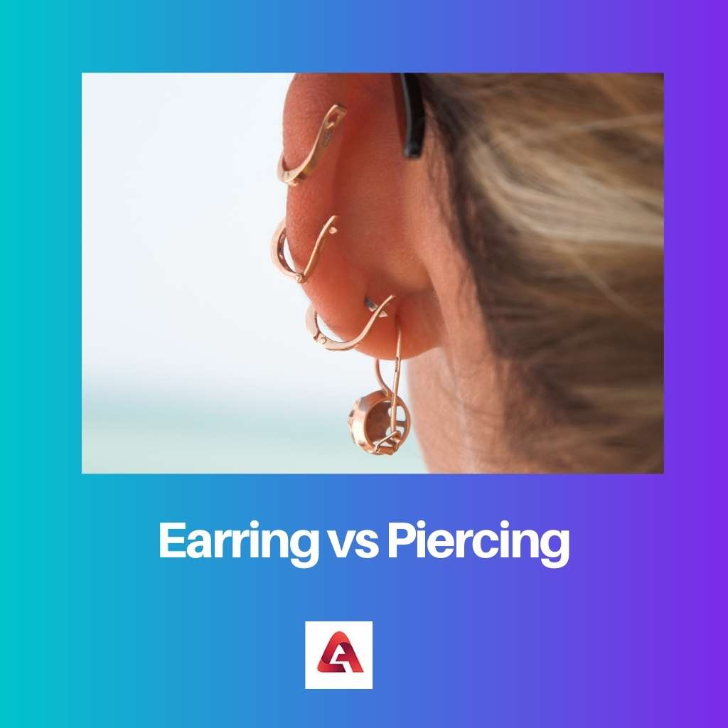 Boucle d'oreille vs Piercing