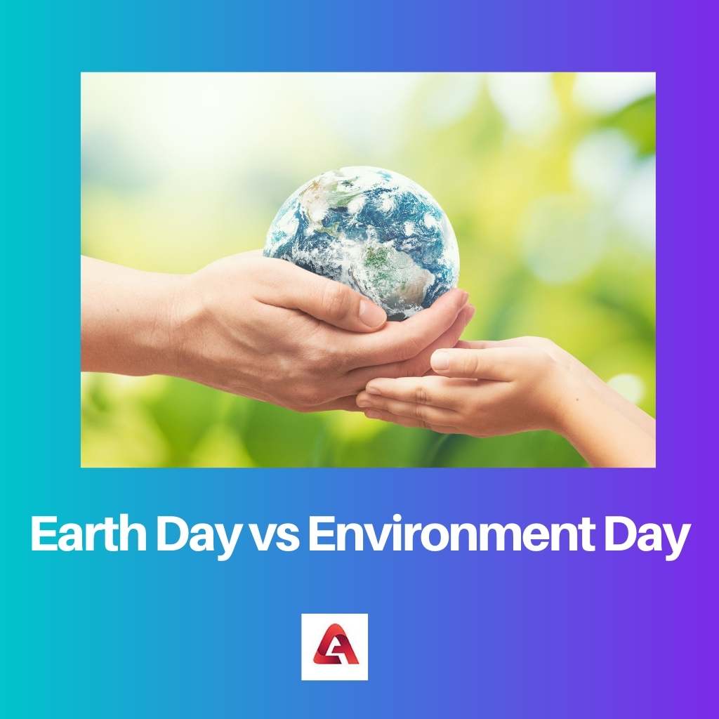 Jour de la Terre vs Journée de l'environnement