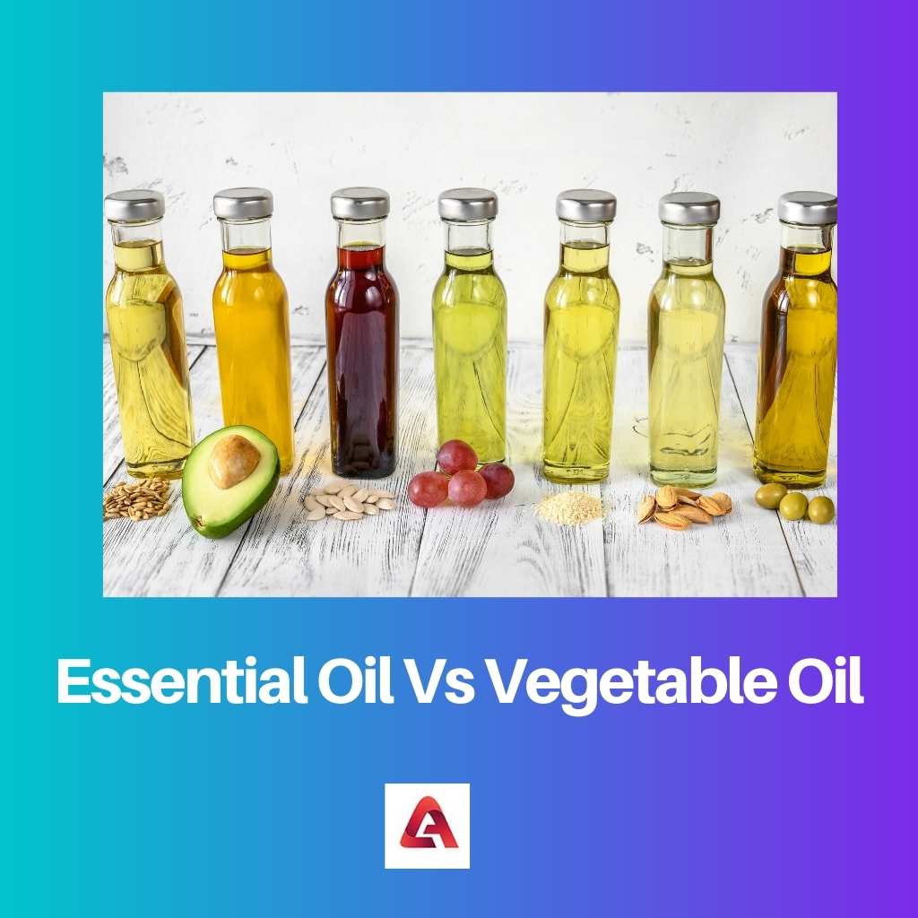 Olio essenziale contro olio vegetale