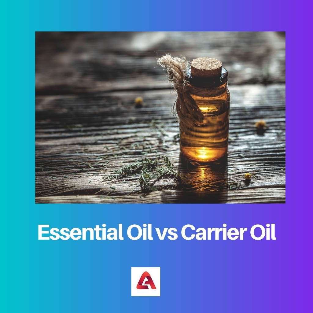 Aceite esencial vs aceite portador