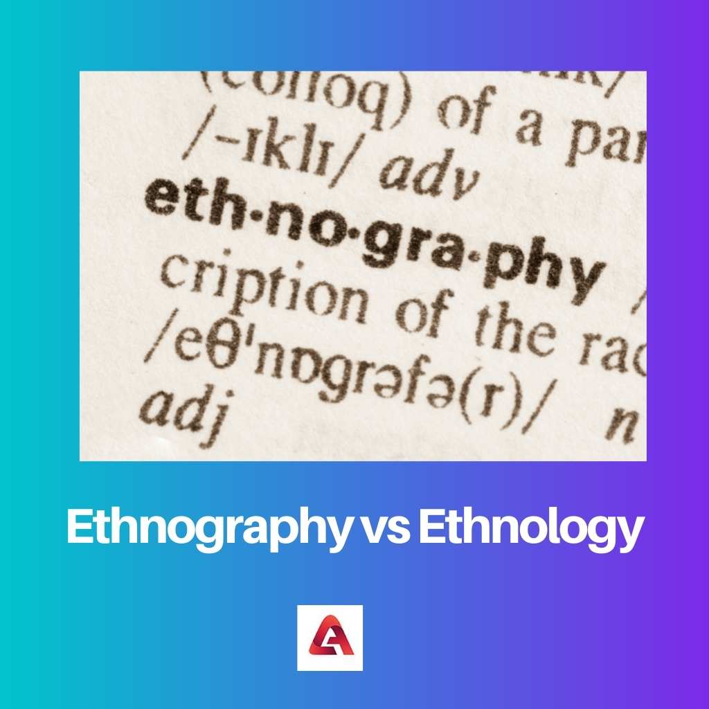 Etnografía vs Etnología