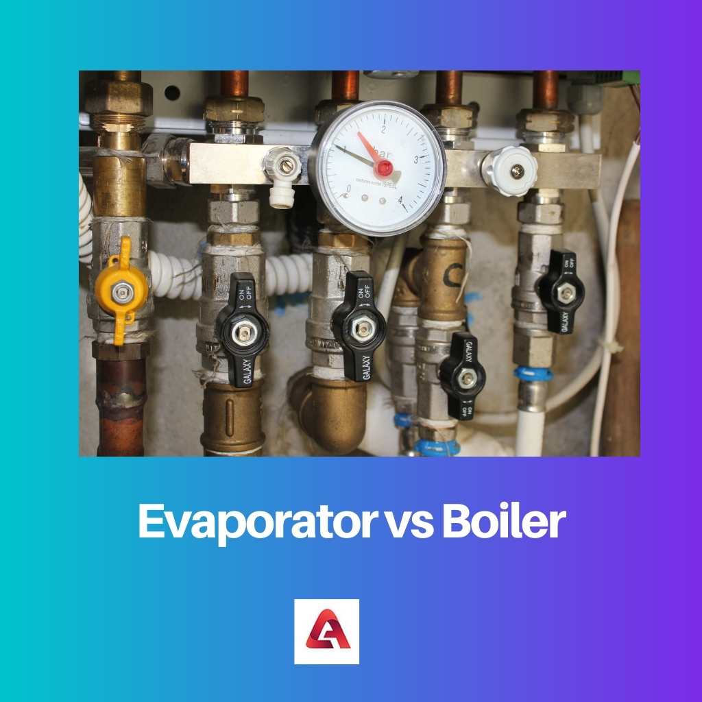 Evaporador vs Caldeira