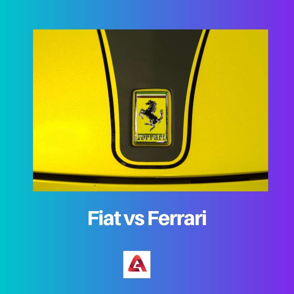 Fiat pret Ferrari