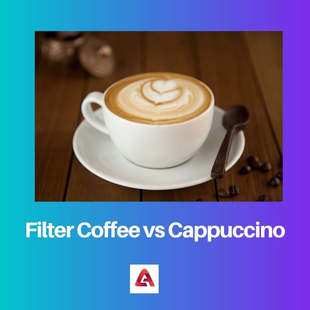 Café de filtro vs Cappuccino