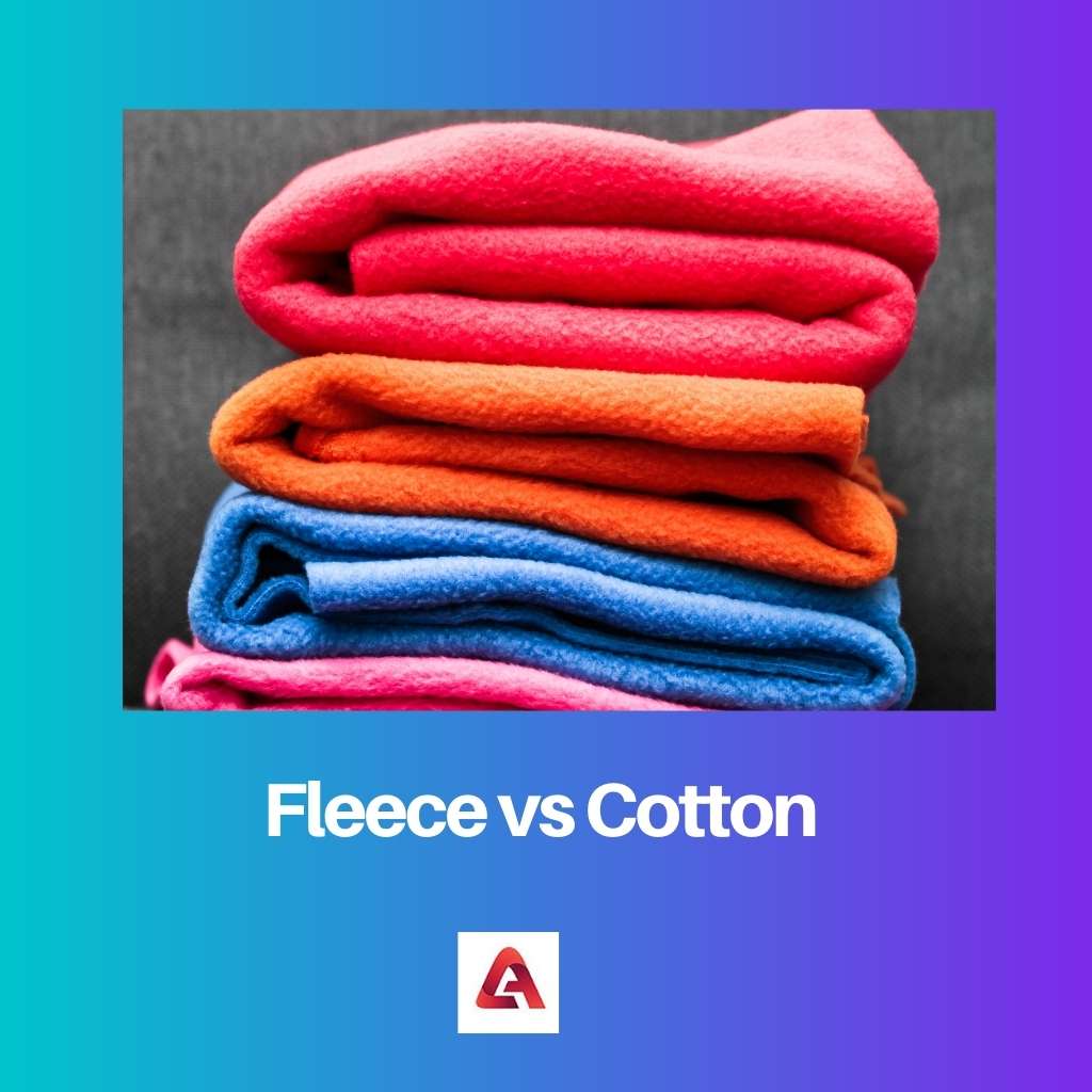 Fleece versus katoen