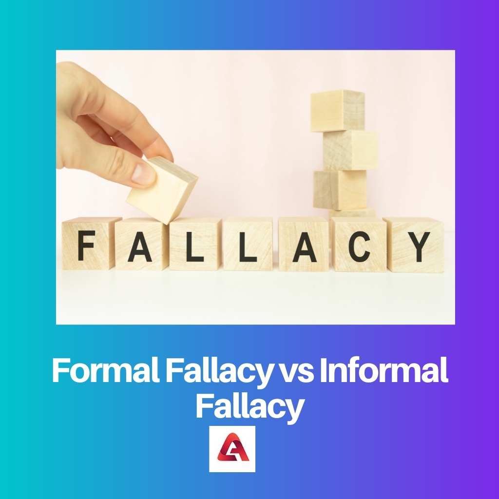 Formal Fallacy vs Informal Fallacy