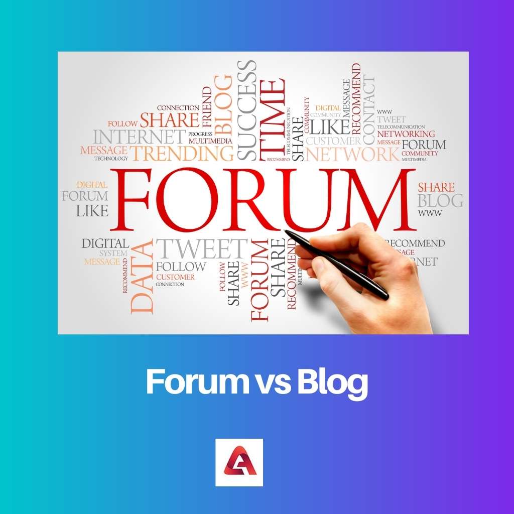 Forum vs Blog