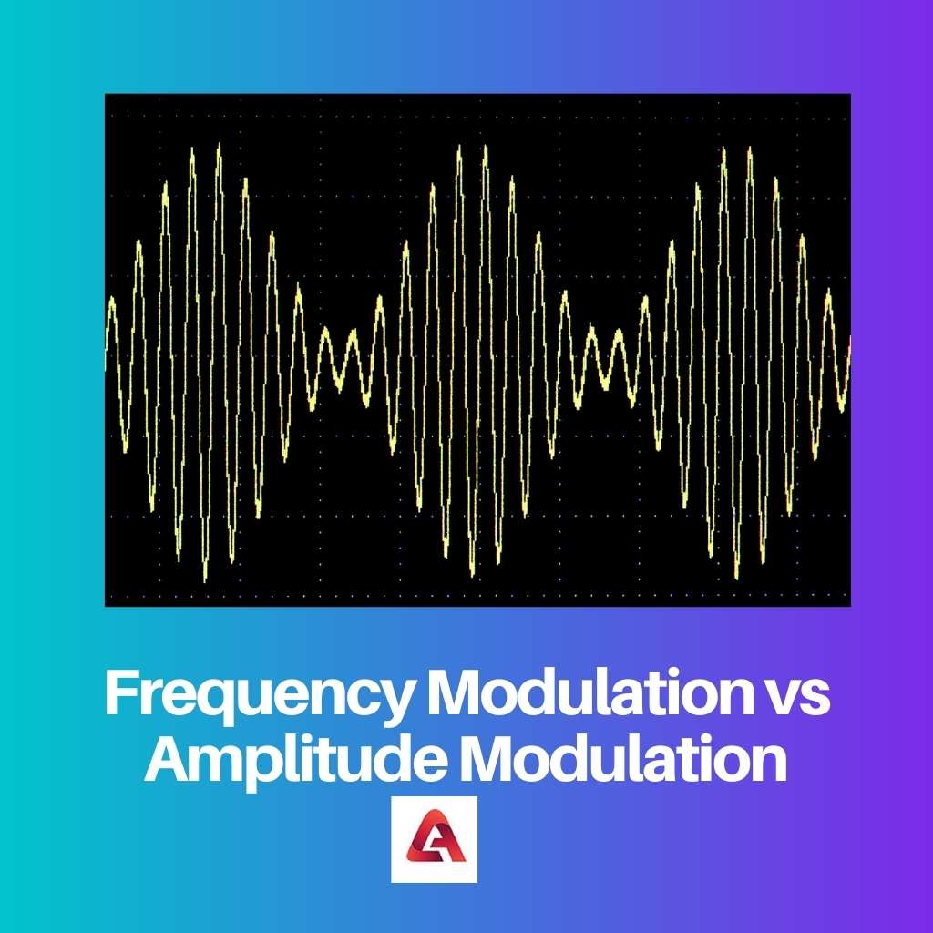 Modulation de fréquence vs modulation d'amplitude