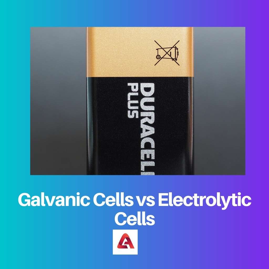 Galvanic Cells vs Electrolytic Cells