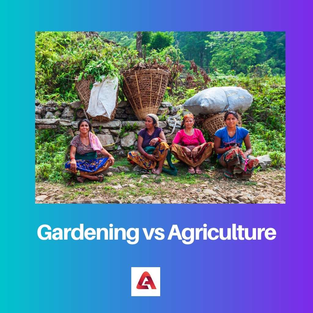 การทำสวน vs เกษตรกรรม