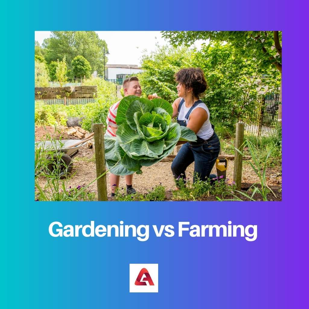 Jardinería vs Agricultura