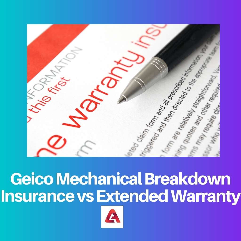 Geico Mechanical Breakdown Insurance vs Extended Warranty