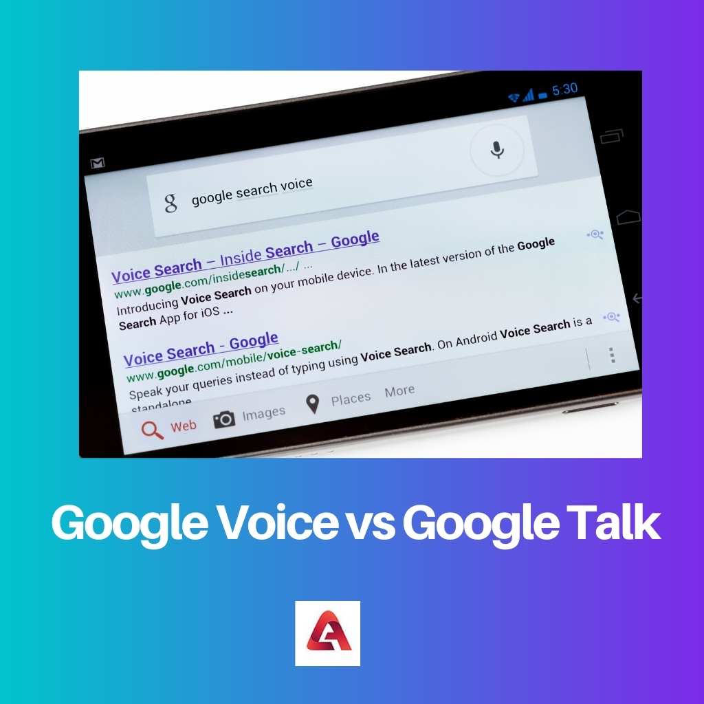 Google Voice बनाम Google टॉक