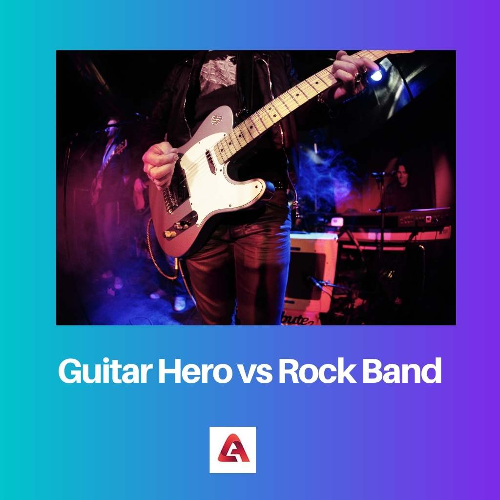Guitar Hero contre groupe de rock