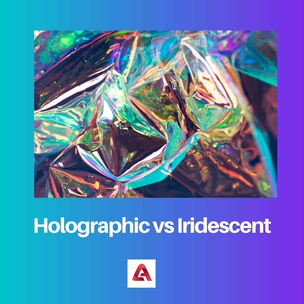 Holographic vs. Iridescence, What's the Real Difference? – Under The  Moonlight