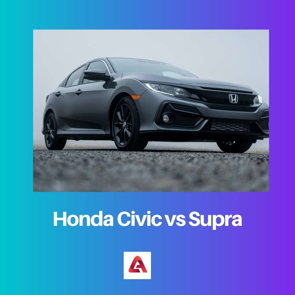 Honda Civic contre Supra
