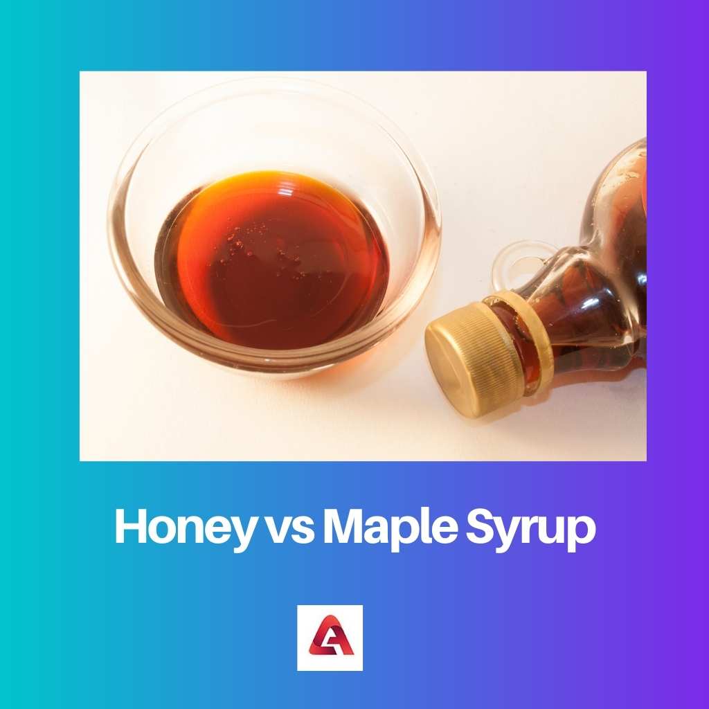 Honing versus ahornsiroop