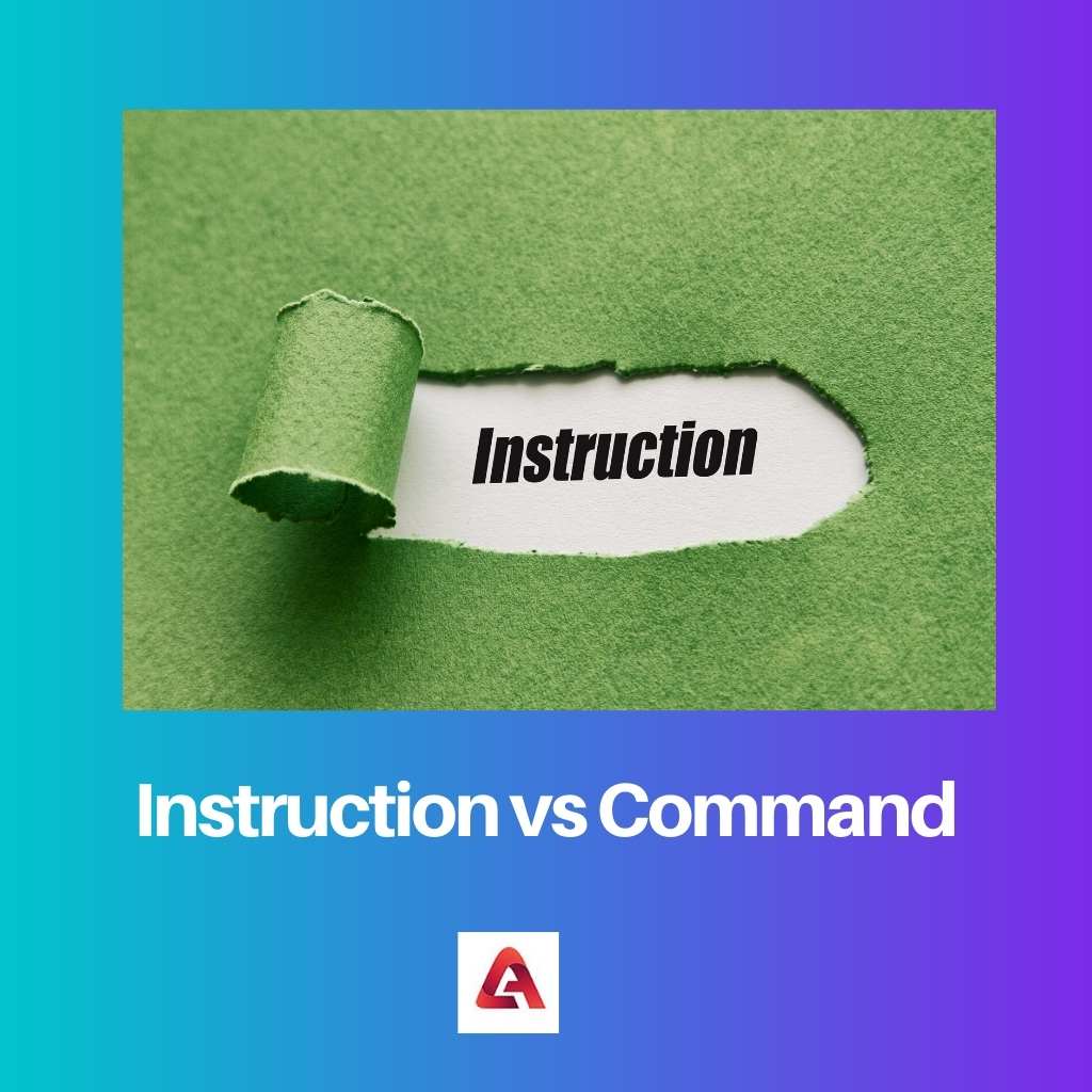 Instruction vs commandement