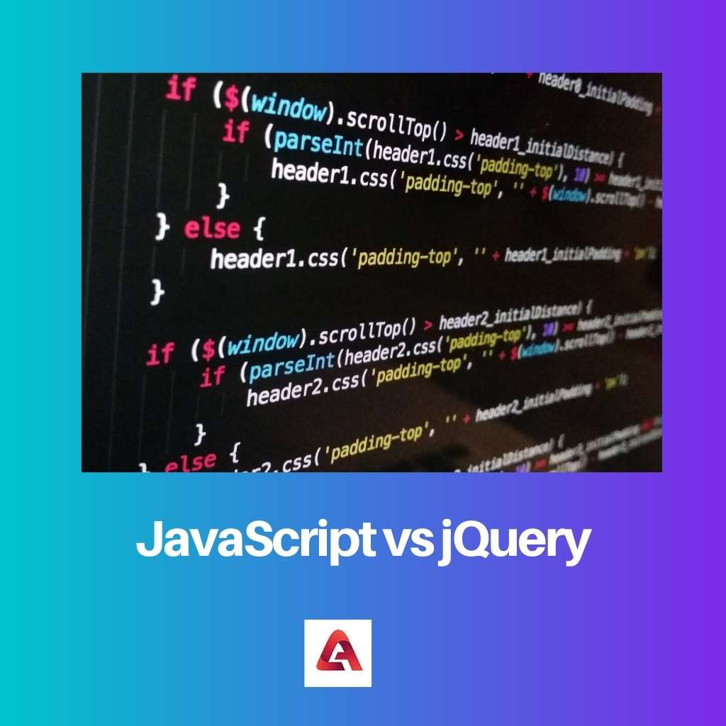 JavaScript frente a jQuery