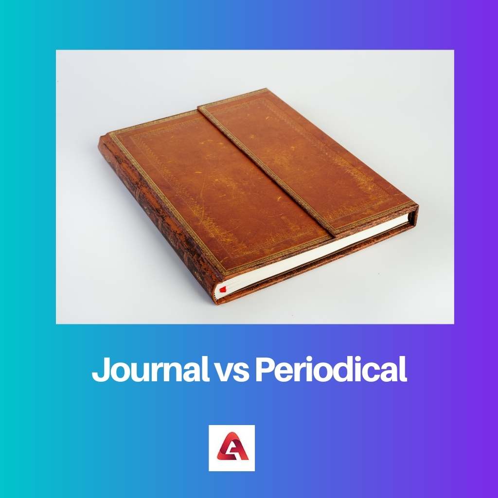 Journal vs périodique