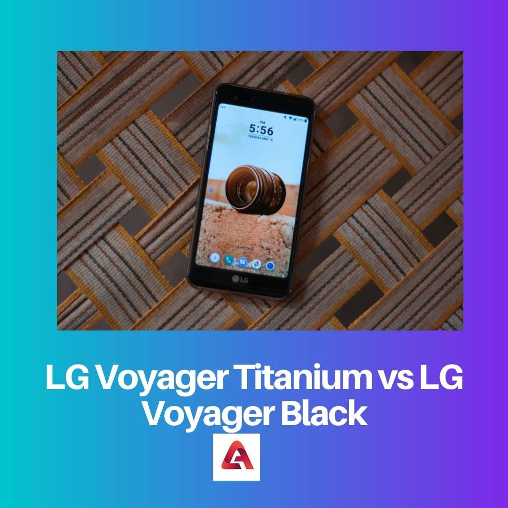 LG Voyager Titanio vs LG Voyager Negro